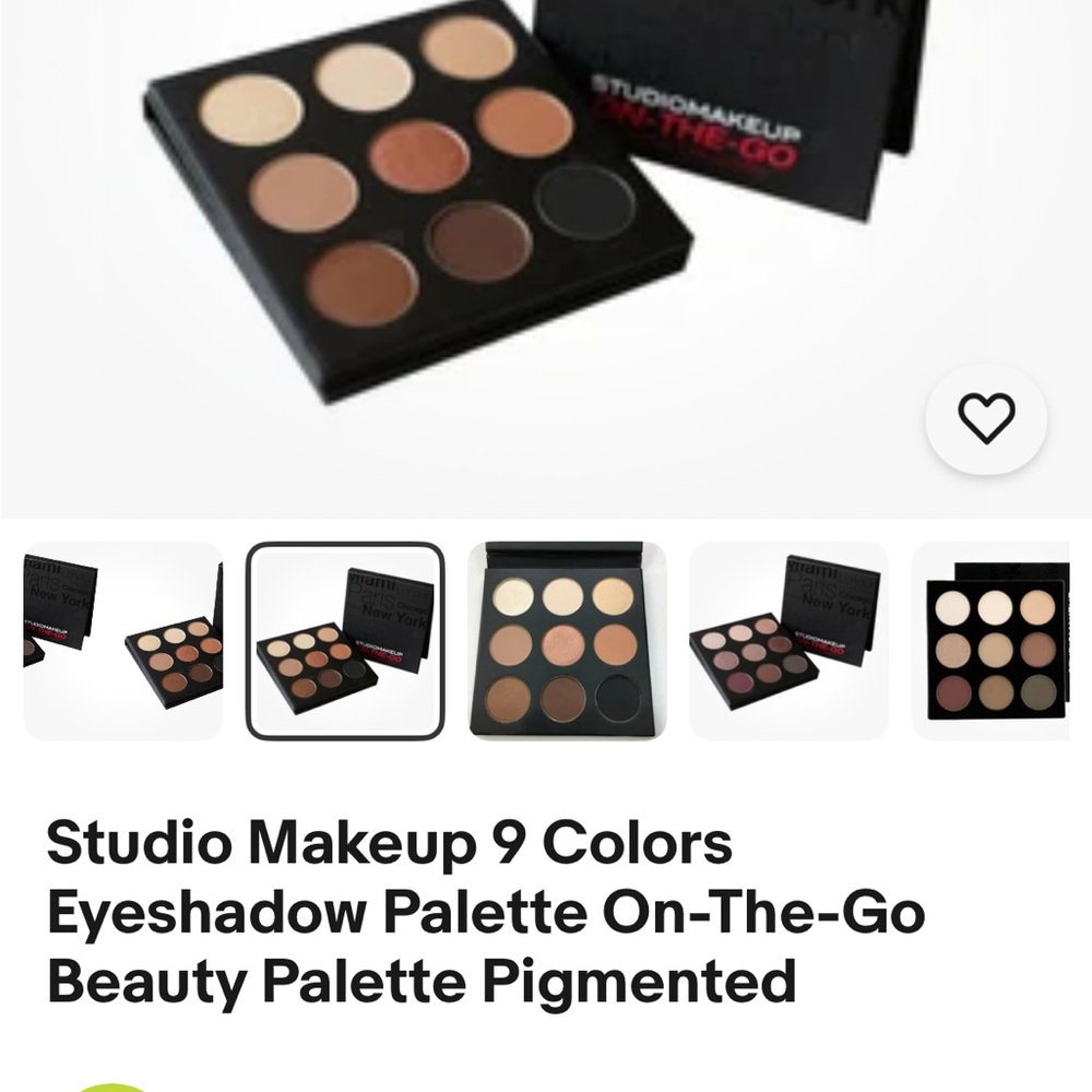 Studio M On-The-Go Eyeshadow Palette in “Warm up” ~ Cream to Brown Shades